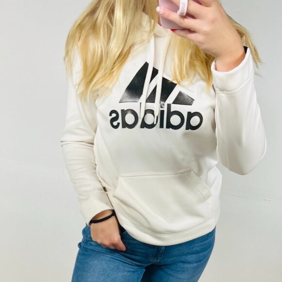 adidas Tops - Adidas White Sweatshirt